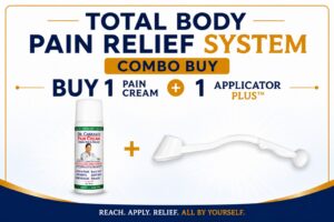 THE PAIN RELIEF APPLICATOR PLUS™ & 1 DR CARRASCO PAIN CREAM