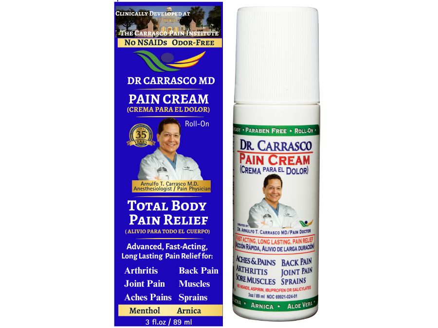 Pain cream bottle