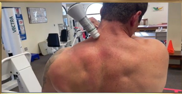 Applicator to back of neck male